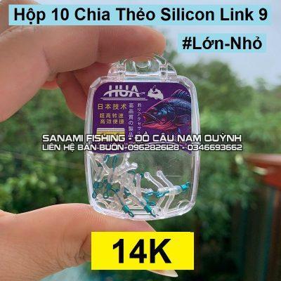 Hộp 10 chia thẻo silicon khóa  9 HUA