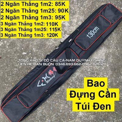 Bao đựng cần túi đen 2 ngăn thẳng 1m2