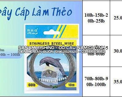 Dây cáp làm thẻo 10lb-25lb