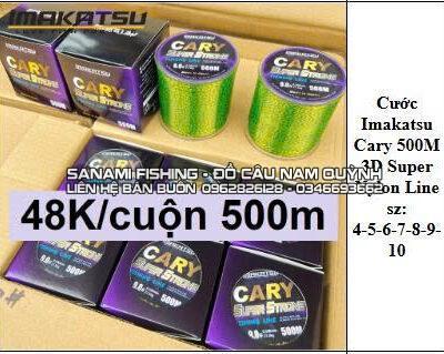 Cuộn Cước Câu Cá Imakatsu Carry 500m Chống Xoắn - Chuyên dùng cho câu lancer