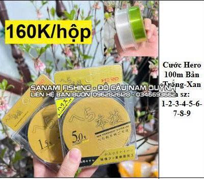 Dây cước câu Hero 100m màu trắng - Cước tàng hình chịu tải cao