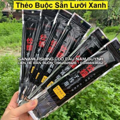 Thẻo buộc sẵn lưỡi xanh