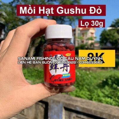Mồi hạt gushu đỏ lọ 30g