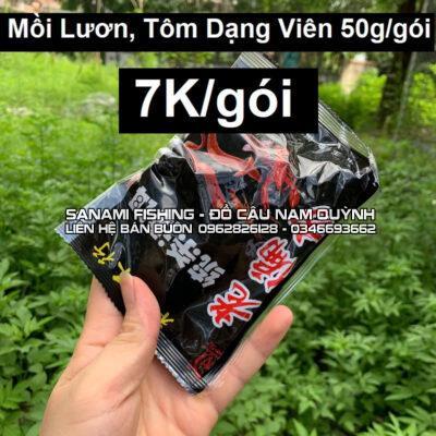 Mồi lươn, tôm dạng viên 50g/gói