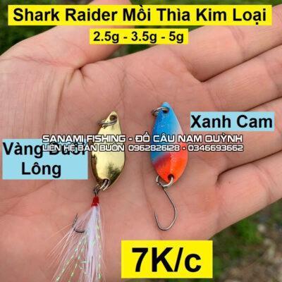 Mồi Thìa Kim Loại Shark Raider