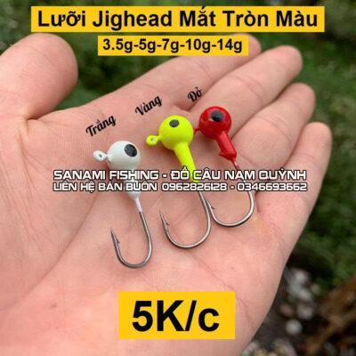 Lưỡi Jighead Mắt 3D Màu Sắc Chuyên Câu Cá Lóc, Cá Chẽm