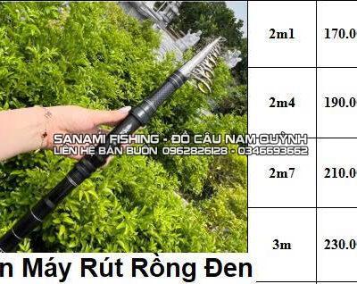 Cần câu máy rút rồng đen 2m1