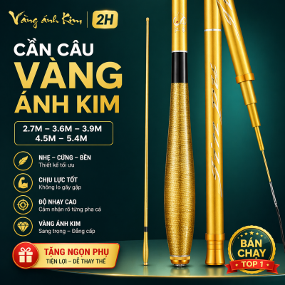 Cần Câu Tay Vàng Ánh Kim 2H 2m7-CT37