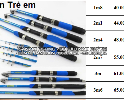 Cần Câu Máy Rút Trẻ Em 1m8 - LA