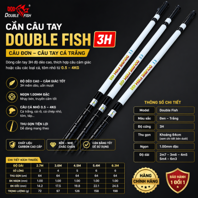 Cần Câu Tay Cá Trắng 3h