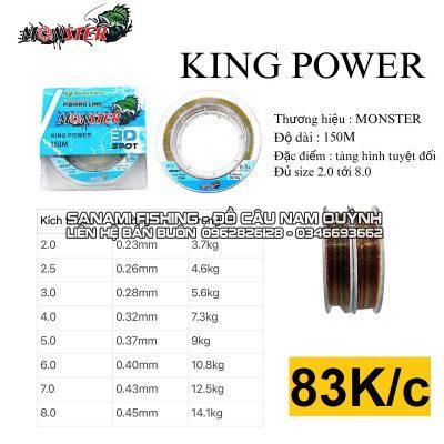 Cước Monster King Power 150m Tàng hình 3D - LA