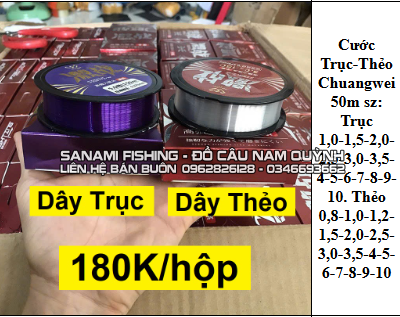 Cước Trục Thẻo Chuangwei 150m Hộp 10 cuộn - LA