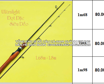 Lure UL Đọt Đặc Siêu Dẻo 1m68 - LA