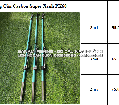 Chống Cần Carbon Super Xanh - PK60
