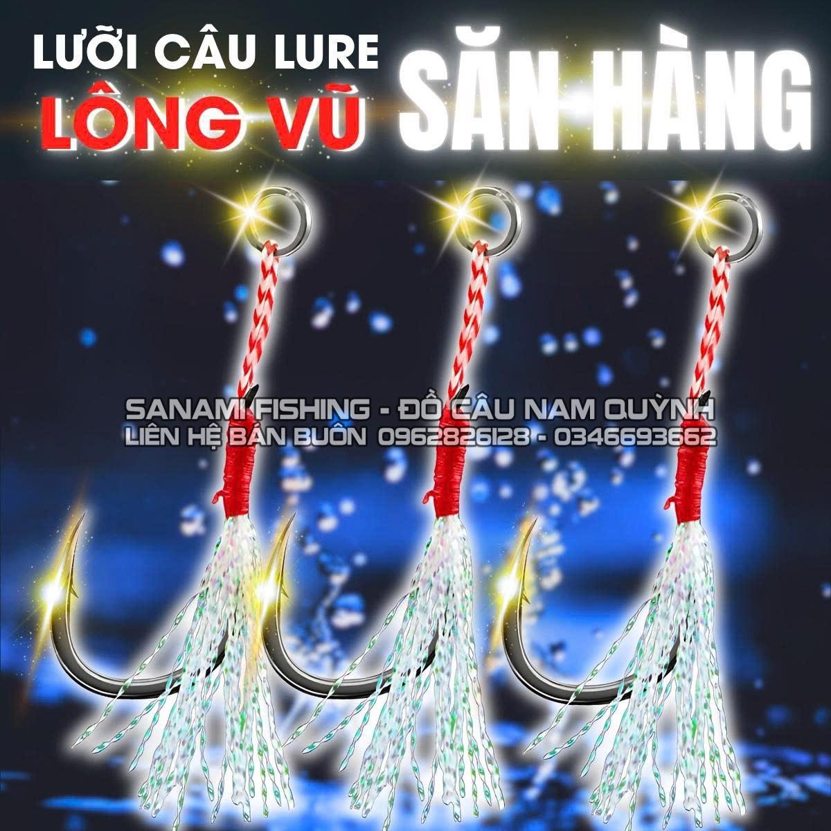 Vỉ 5 Lưỡi Câu Cá Săn Hàng Có Ngạnh Lông Vũ Abu Garcia-LC51 Vỉ 5 Lưỡi Câu Cá Săn Hàng Có Ngạnh Lông Vũ Abu Garcia-LC51