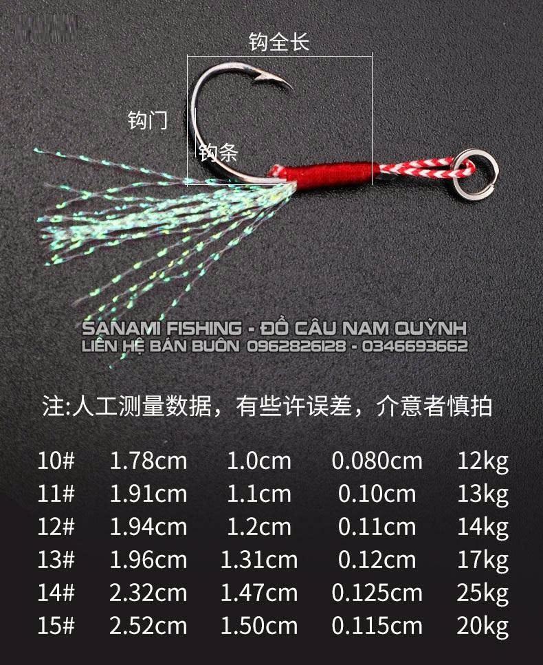Vỉ 5 Lưỡi Câu Cá Săn Hàng Có Ngạnh Lông Vũ Abu Garcia-LC51 Vỉ 5 Lưỡi Câu Cá Săn Hàng Có Ngạnh Lông Vũ Abu Garcia-LC51