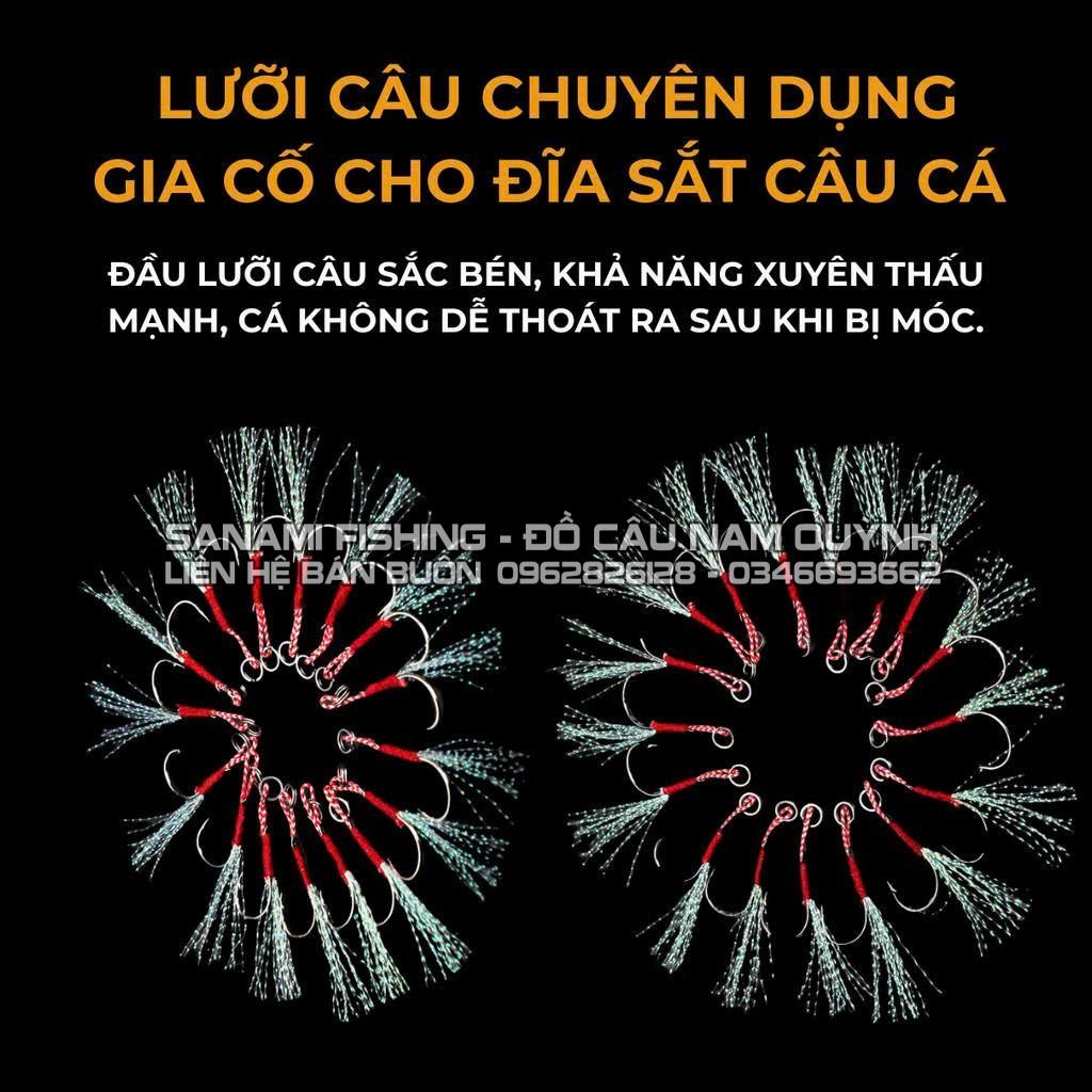 Vỉ 5 Lưỡi Câu Cá Săn Hàng Có Ngạnh Lông Vũ Abu Garcia-LC51 Vỉ 5 Lưỡi Câu Cá Săn Hàng Có Ngạnh Lông Vũ Abu Garcia-LC51