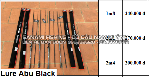 Lure Abu Black 1m8 - LA Lure Abu Black 1m8 - LA