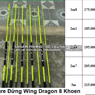 Lure Đứng Wing Dragon 8 Khoen 1m8 - LA