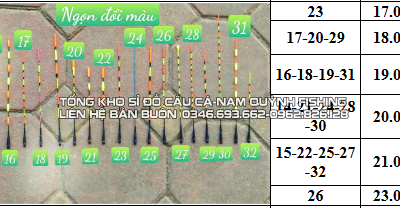 Tăm phao đổi màu, không đổi màu-LA