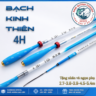 Cần Câu Tay  Bạch Kinh Thiên 4h Màu Xanh