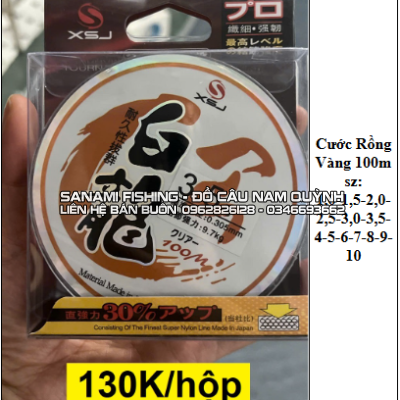 Cước Câu Cá Rồng Vàng 100m hộp 10 cuộn - LA