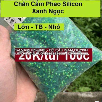 Sét 100 Chân Cắm Phao Silicon Xanh Ngọc - Xanh Dương PK22