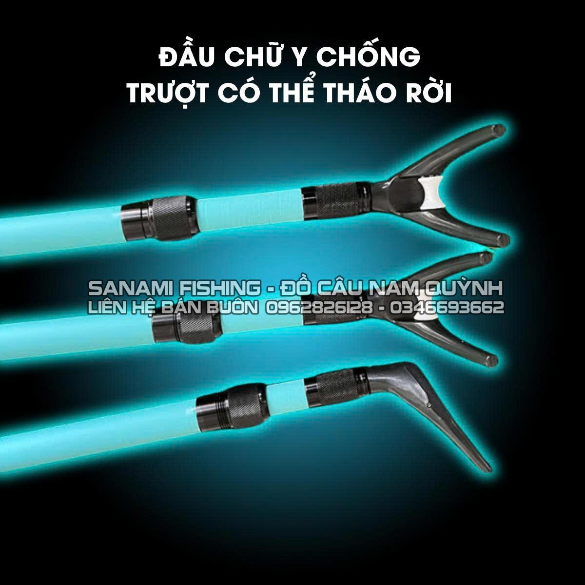 Chống Cần Carbon Super Xanh - PK60 Chống Cần Carbon Super Xanh - PK60