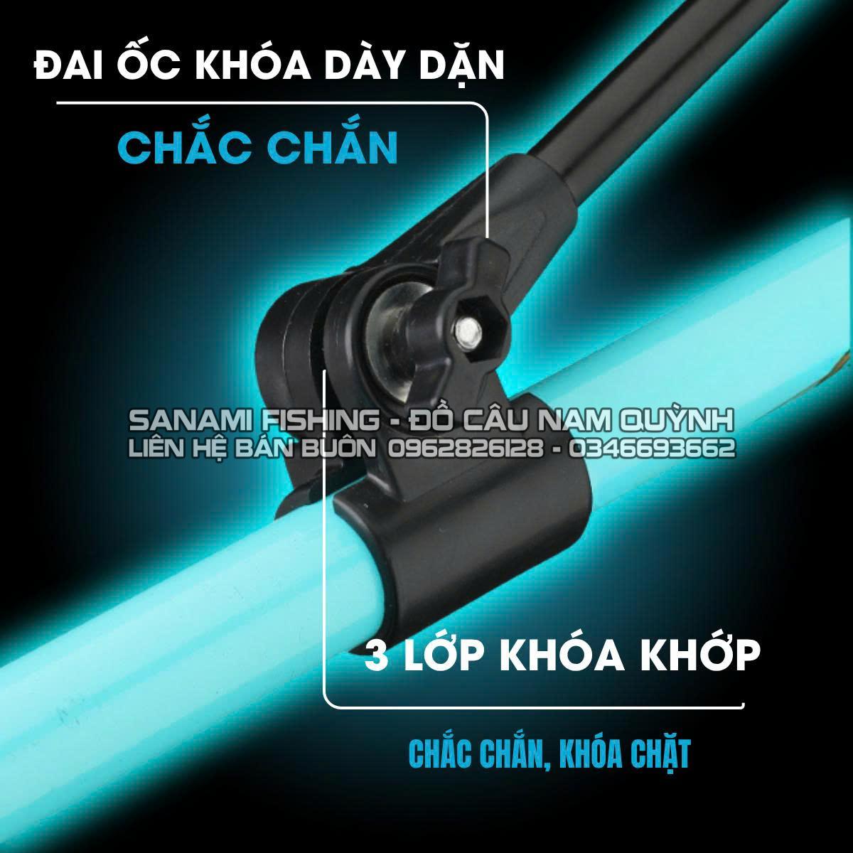 Chống Cần Carbon Super Xanh - PK60 Chống Cần Carbon Super Xanh - PK60
