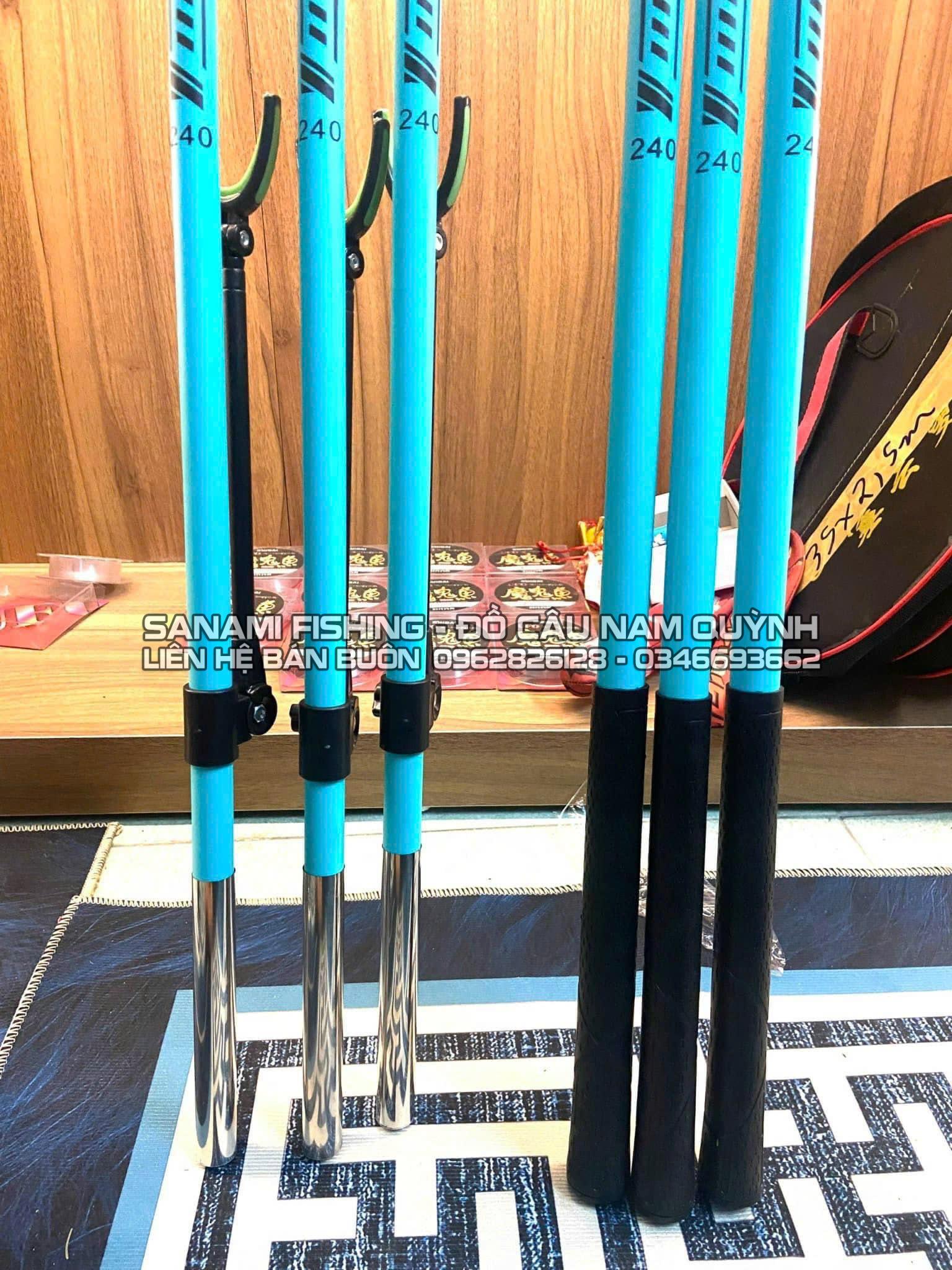 Chống Cần Carbon Super Xanh - PK60 Chống Cần Carbon Super Xanh - PK60
