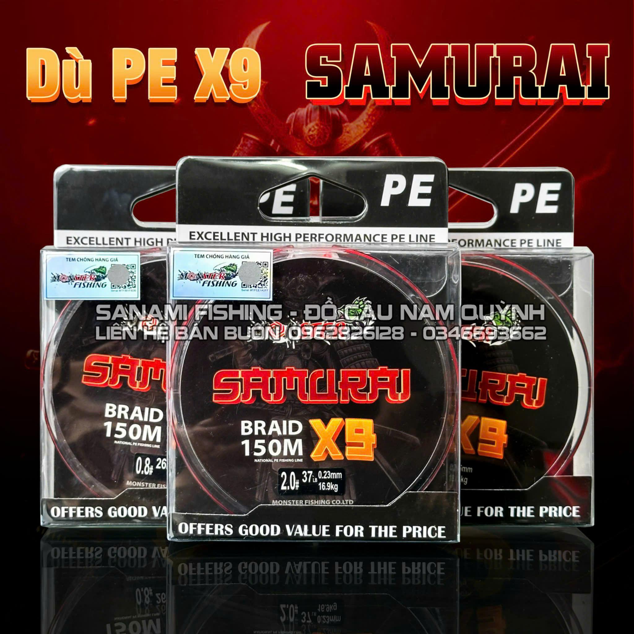 Dù X9 Monster SAMURAI 150m - LA Dù X9 Monster SAMURAI 150m - LA