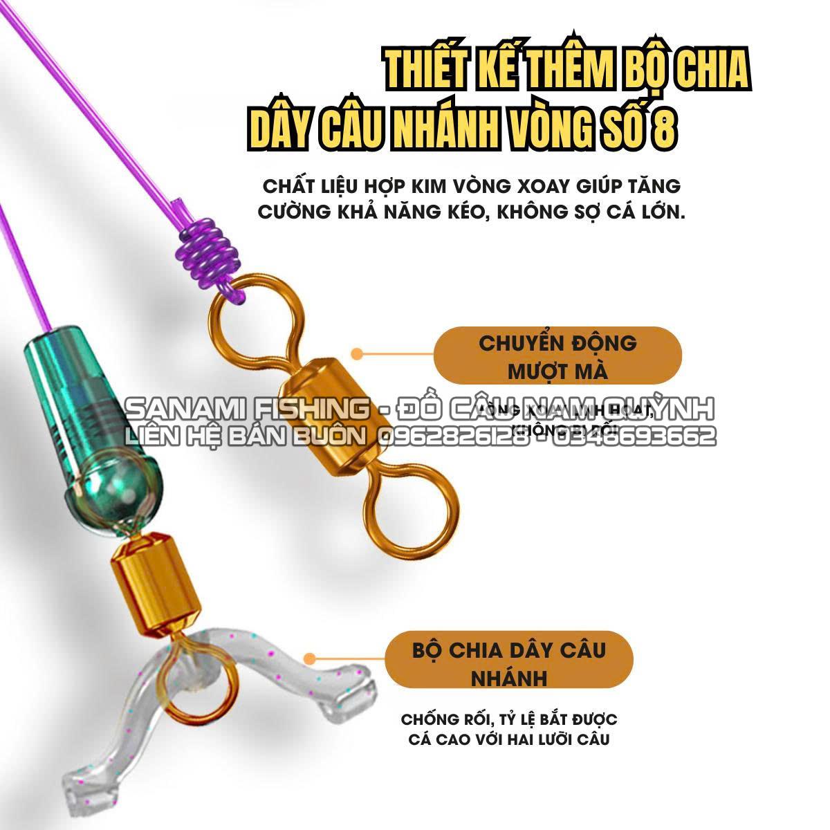 Trục Hồng Chia Thẻo Khóa 8 Qianlilai Chống Rối Cao Cấp-DT15 Trục Hồng Chia Thẻo Khóa 8 Qianlilai Chống Rối Cao Cấp-DT15