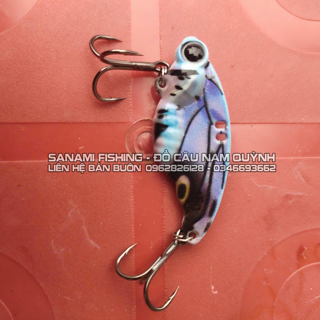 Mồi giả câu lure, cá sắt 3D bướm chuyên câu cá lóc, cá chày, măng, chẽm-LA Mồi giả câu lure, cá sắt 3D bướm chuyên câu cá lóc, cá chày, măng, chẽm-LA