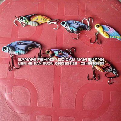 Mồi giả câu lure, cá sắt 3D bướm chuyên câu cá lóc, cá chày, măng, chẽm-LA