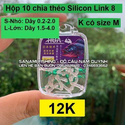 Hộp 10c Chia Thẻo Silicon Khóa 8