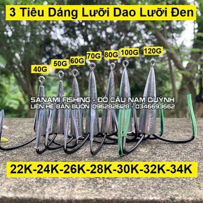 Lưỡi 3 Tiêu Dáng Dao Lưỡi Đen LC50