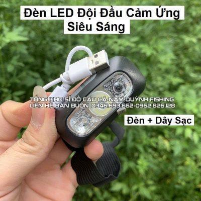 Đèn Đội Đầu Cảm Ứng Bằng Tay 1 Bóng LED Chống Thấm Nước IPX6