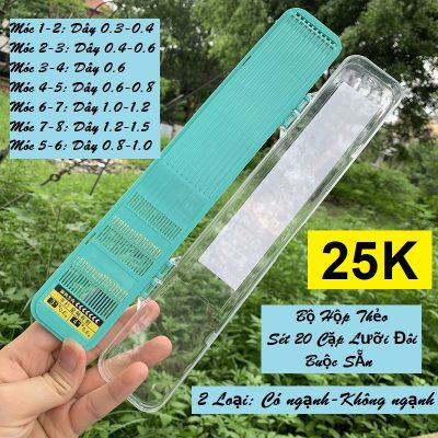 Thẻo 20 Bộ Chuyên Rô, Diếc Nhỏ Không Ngạnh - Có Ngạnh Cao Cấp LC24