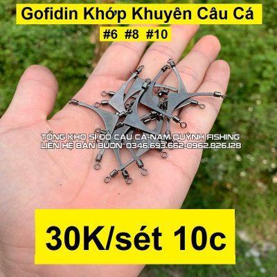 Sét 10c Gofidin khớp khuyên câu cá - PK56