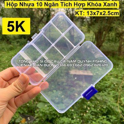 Hộp nhựa đựng mồi lure 10 ngăn rẻ