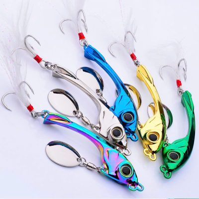 Mồi Câu Cá Giả Spinner Bằng Hợp Kim Kẽm Kiểu Rung Động Cơ Xoay Được 9g-mn