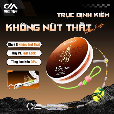 Trục Câu Đài Định Kiếm Không Nút Thắt 2 Đầu